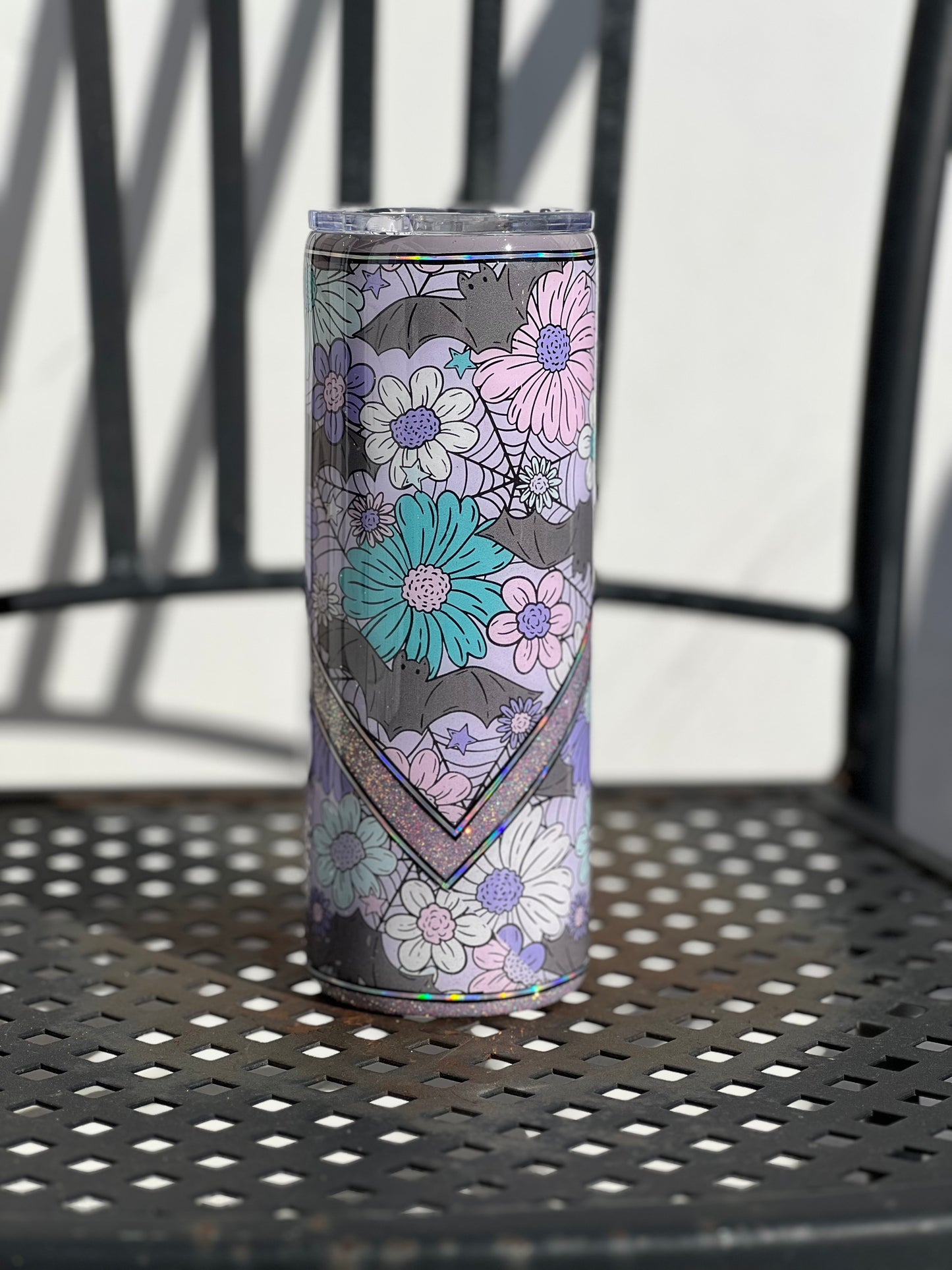 Floral Bats Tumbler