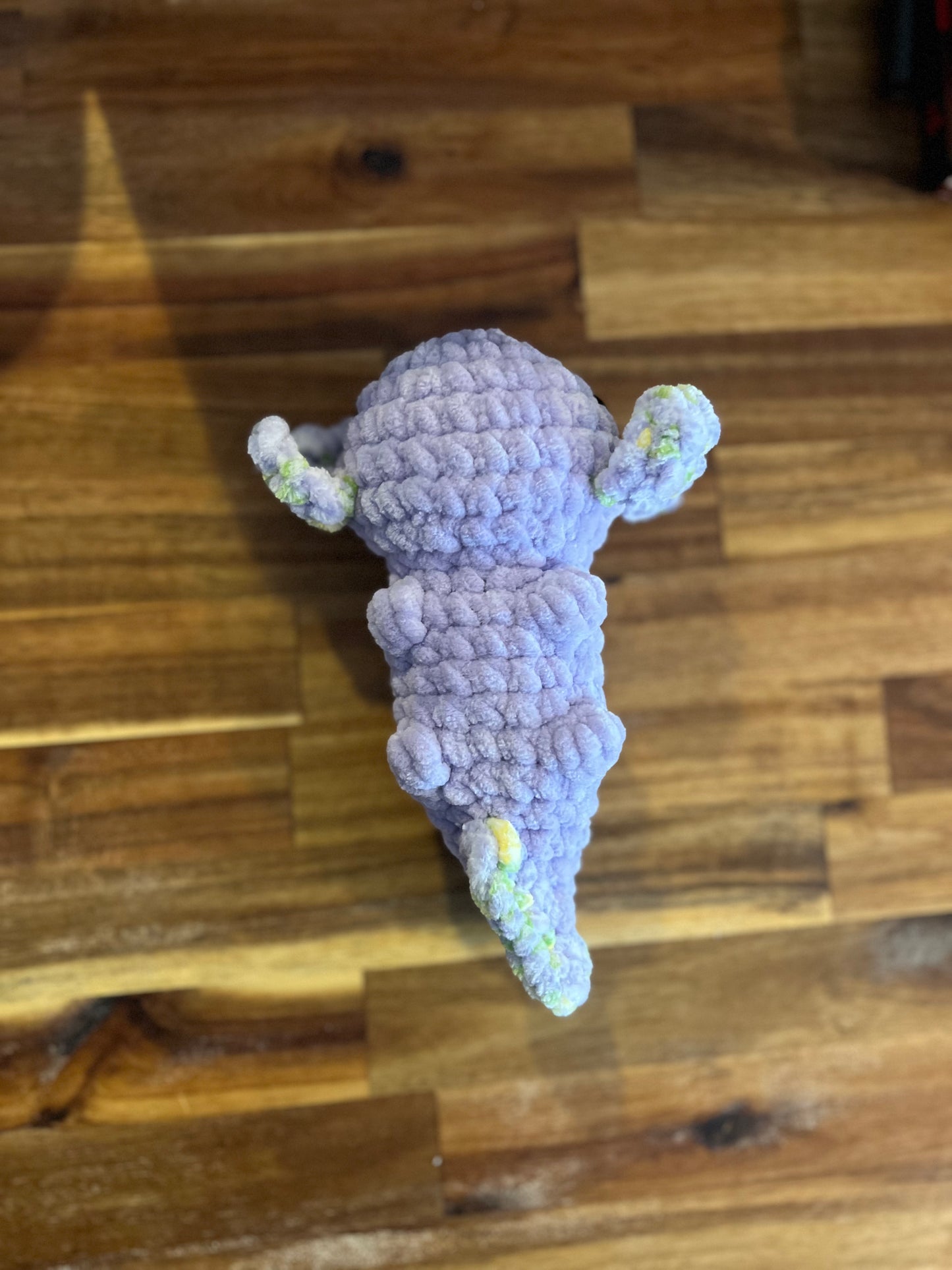 Crocheted Purple Axolotl