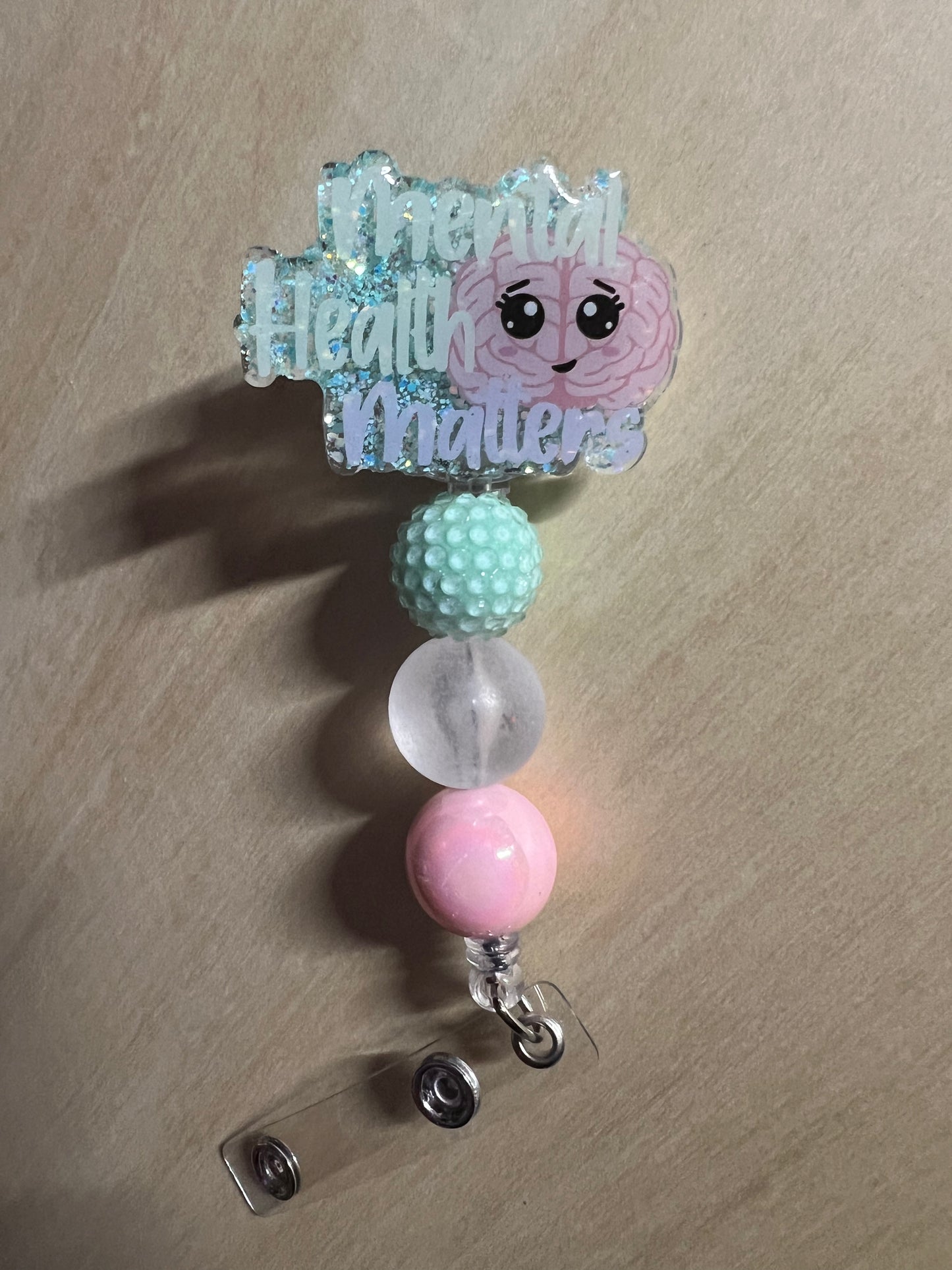 Mental Health Matters (Light Green) Badge Reel