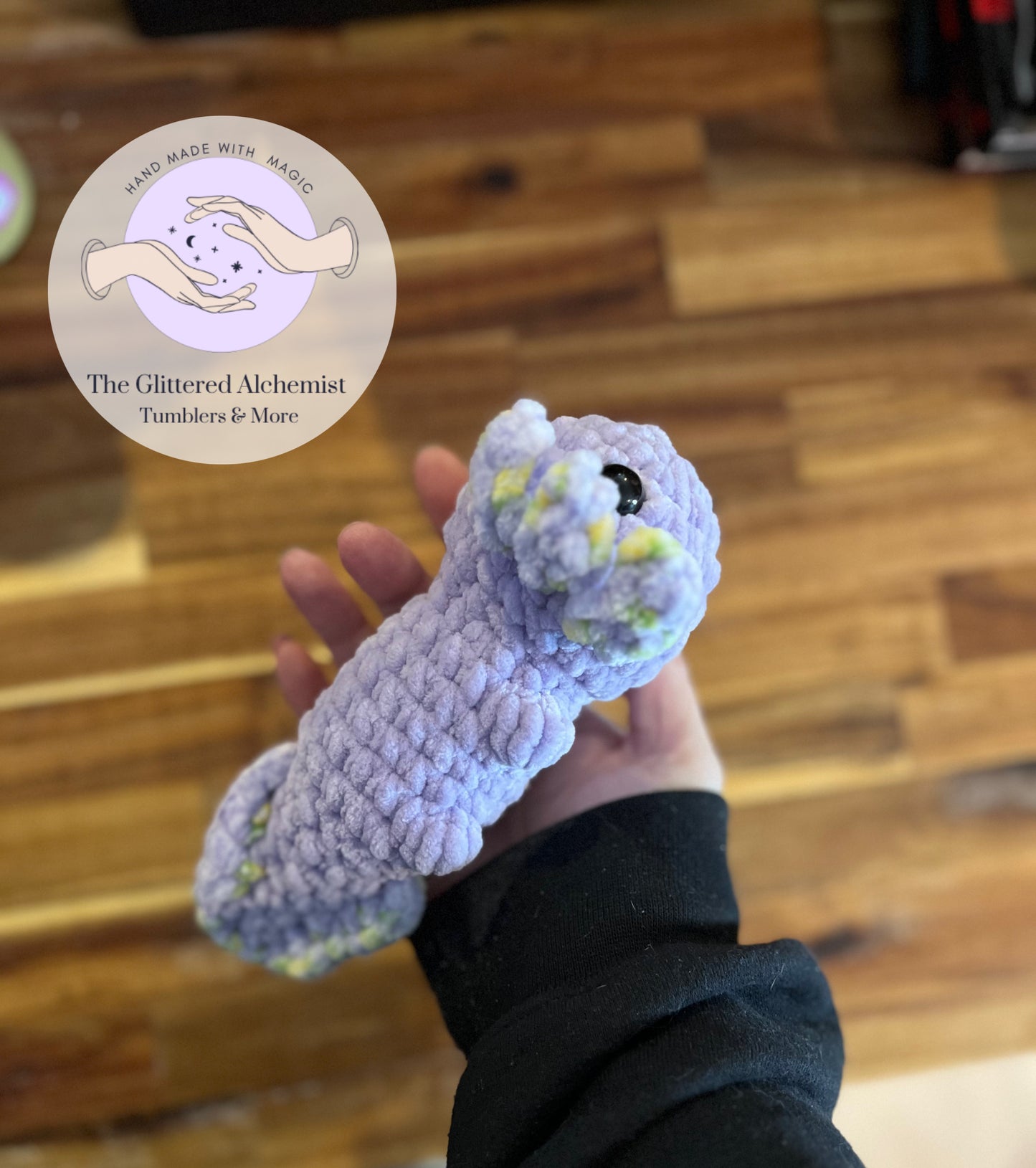 Crocheted Purple Axolotl