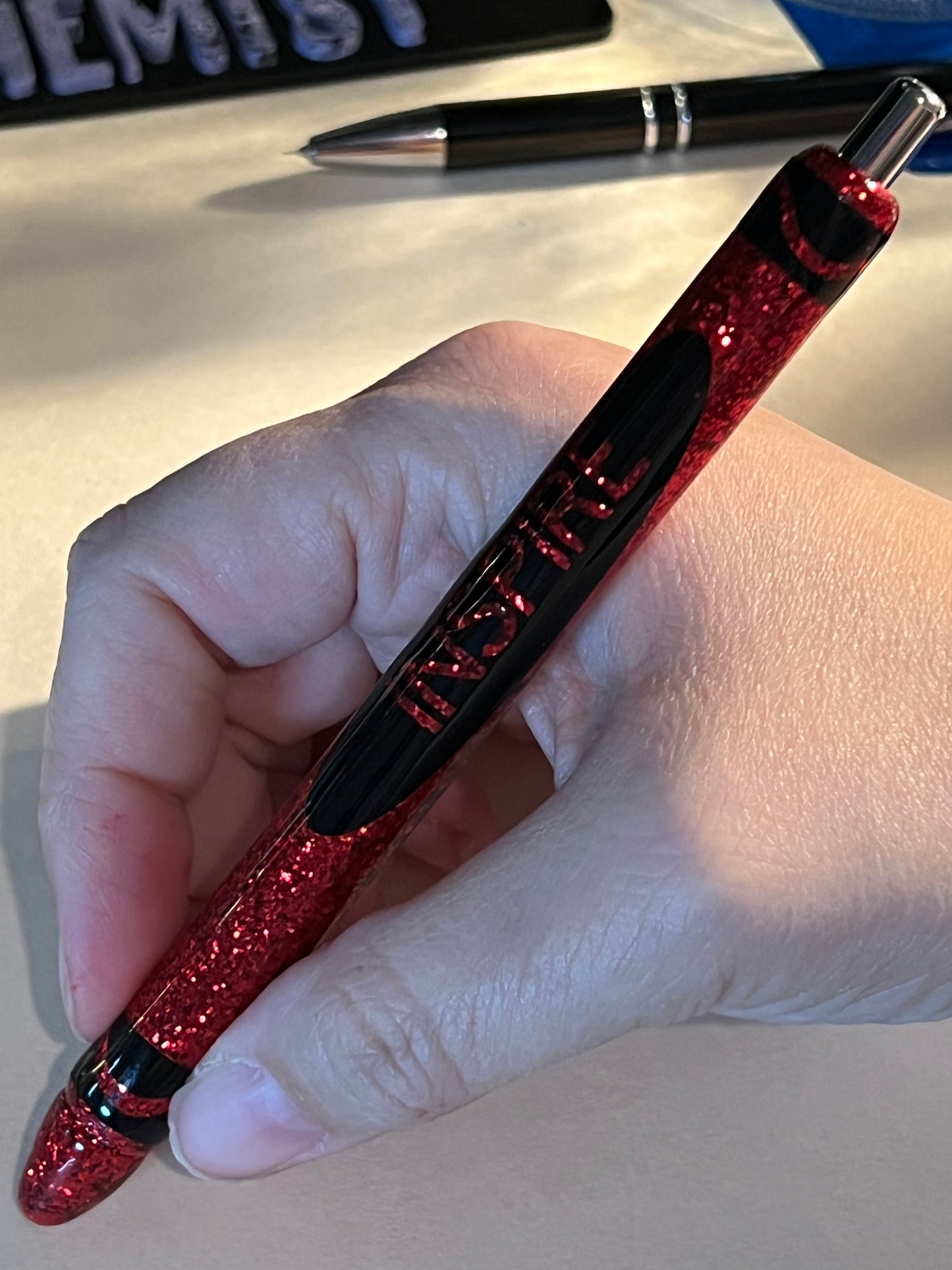 Red Inspire "Crayon" Gel Pen