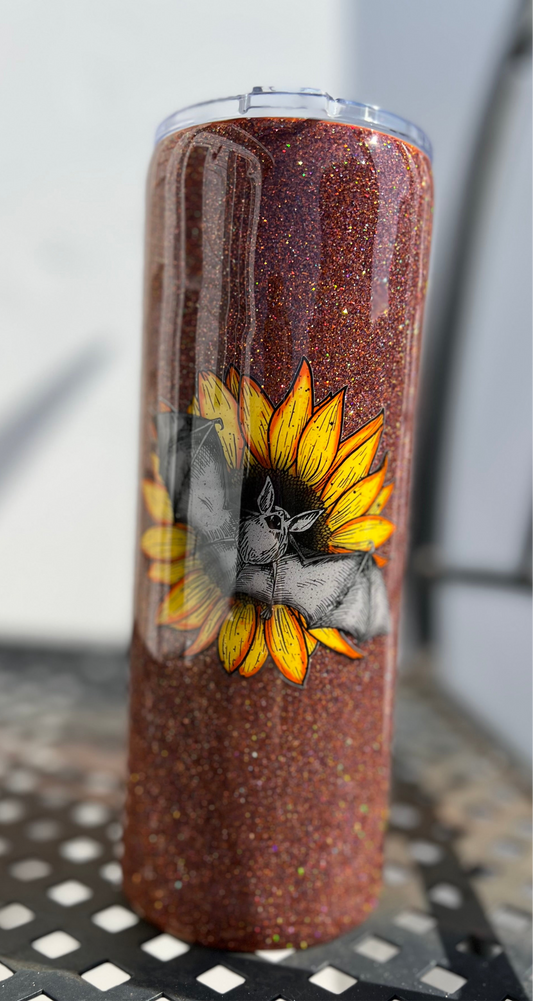 Sunflower Bat Tumbler