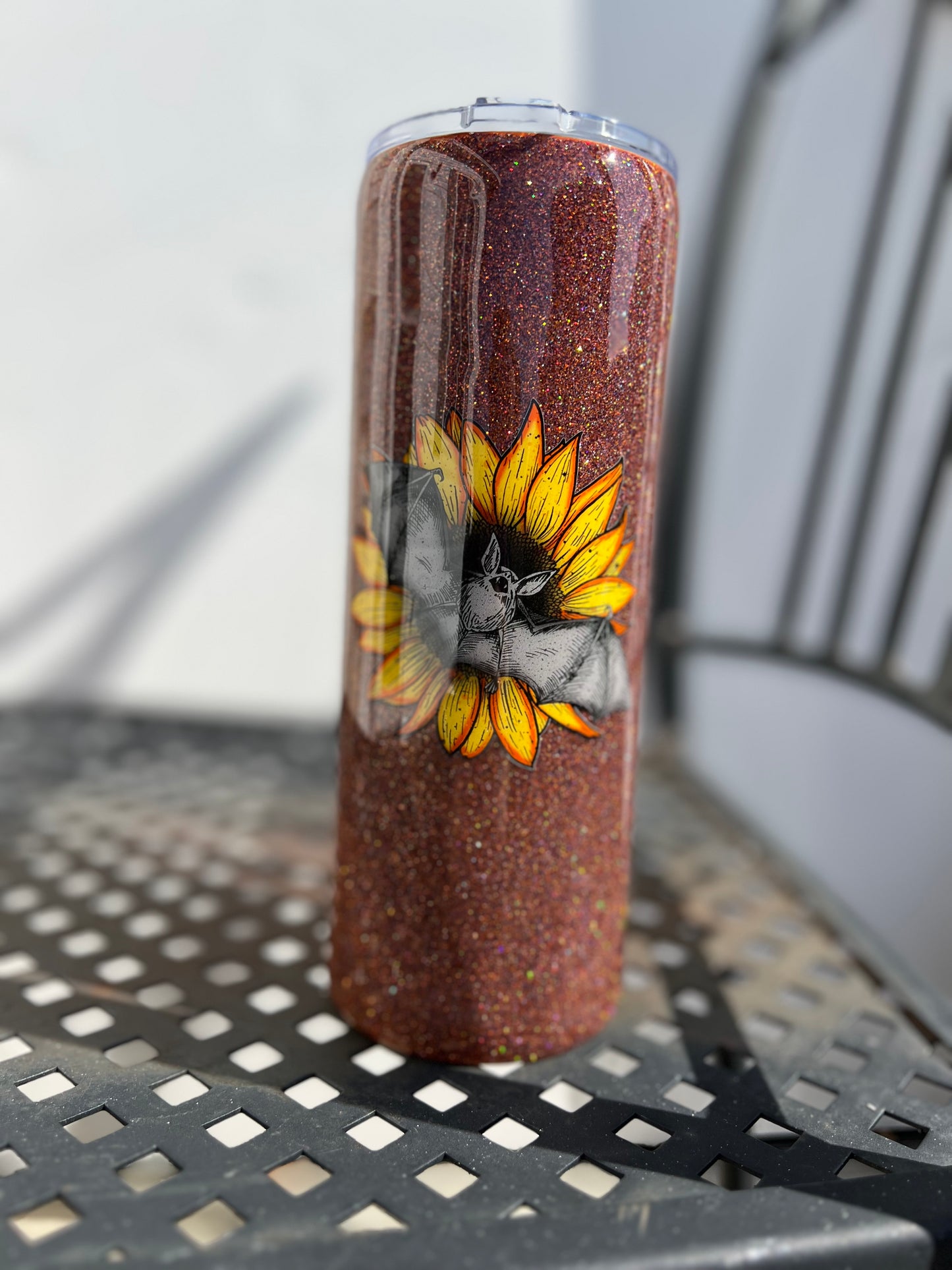 Sunflower Bat Tumbler