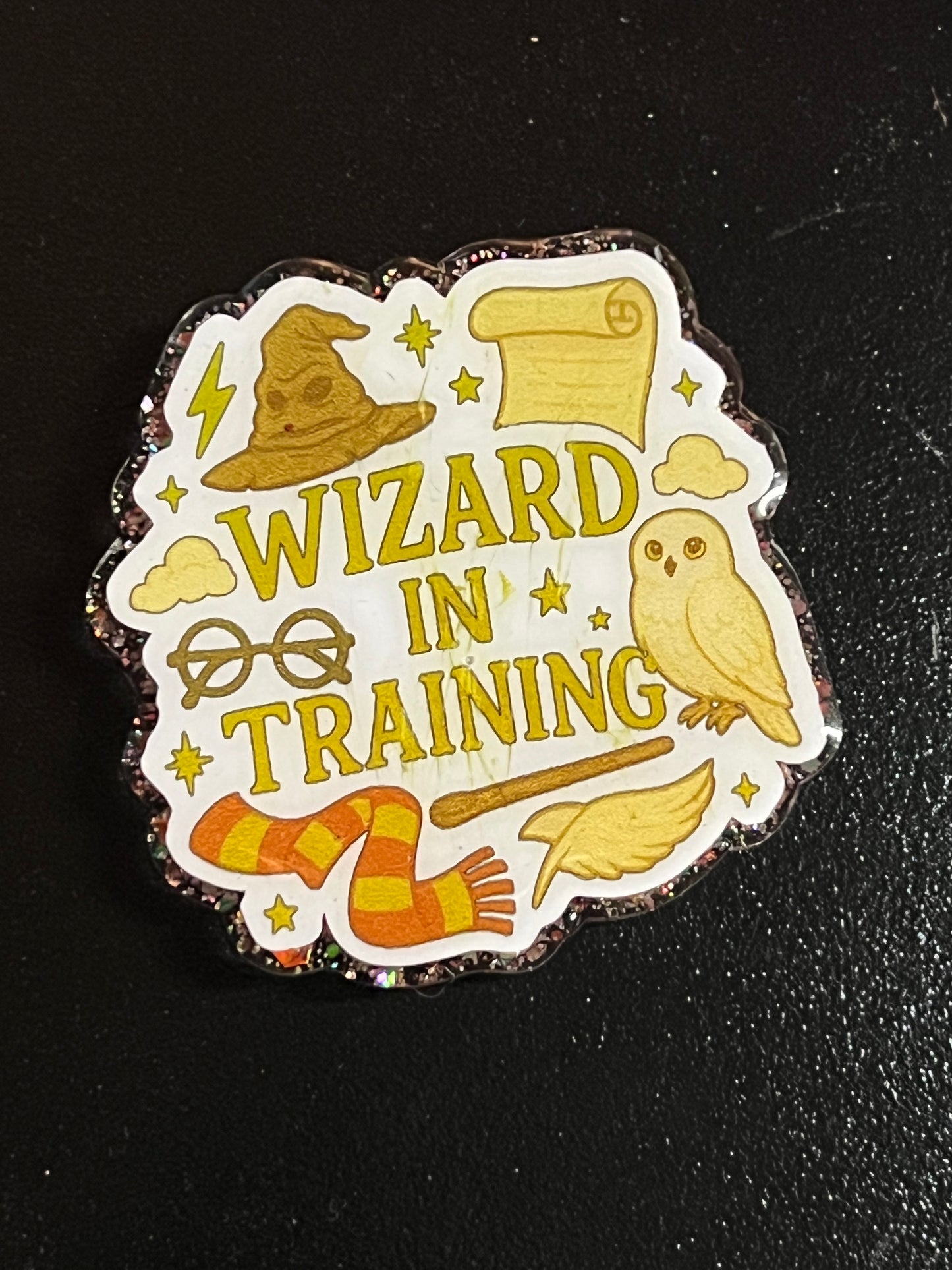 *INTERCHANGEABLE* Badge Reel Topper ONLY~ Wizard In Training
