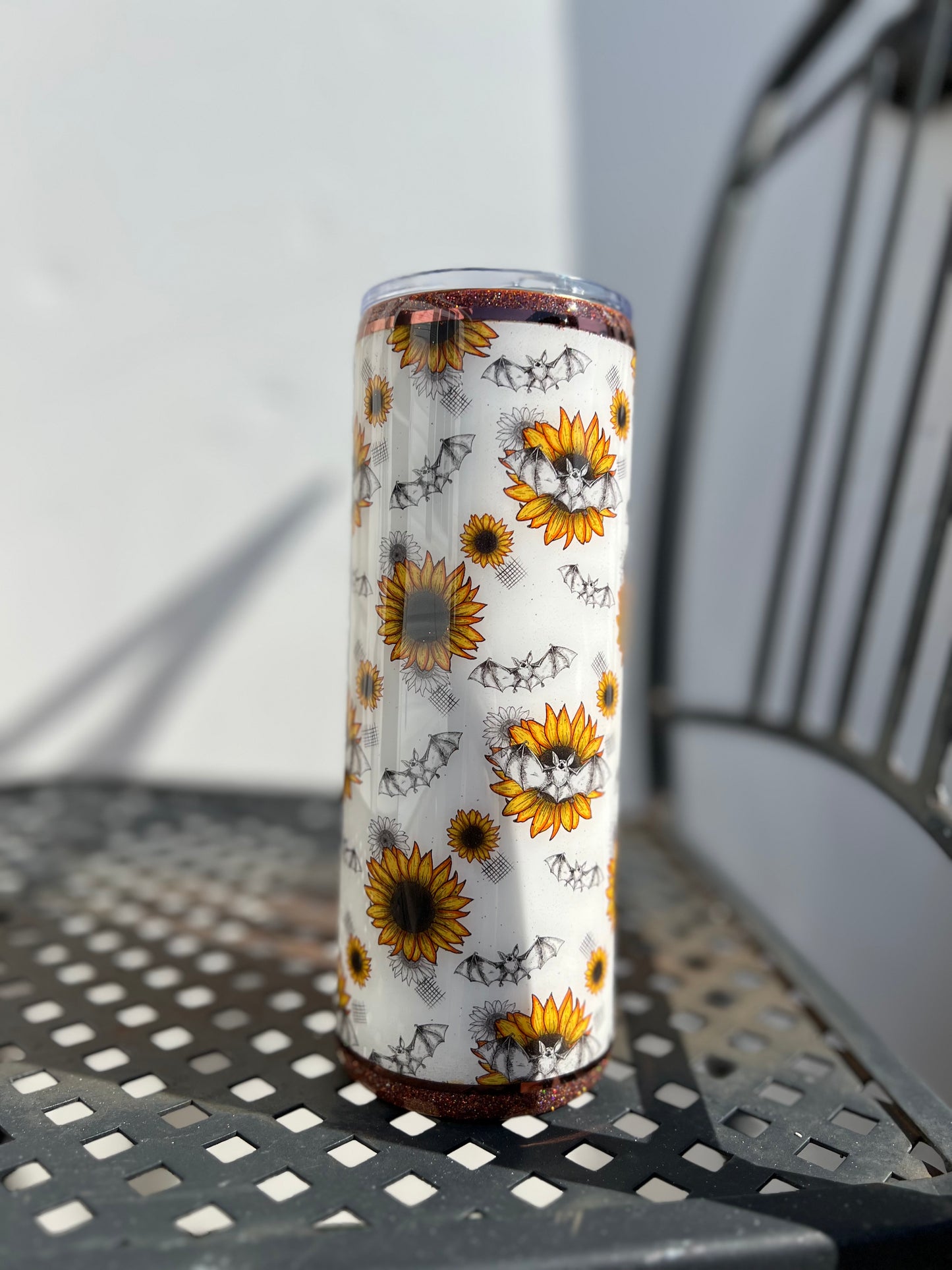 Sunflower Bat Tumbler