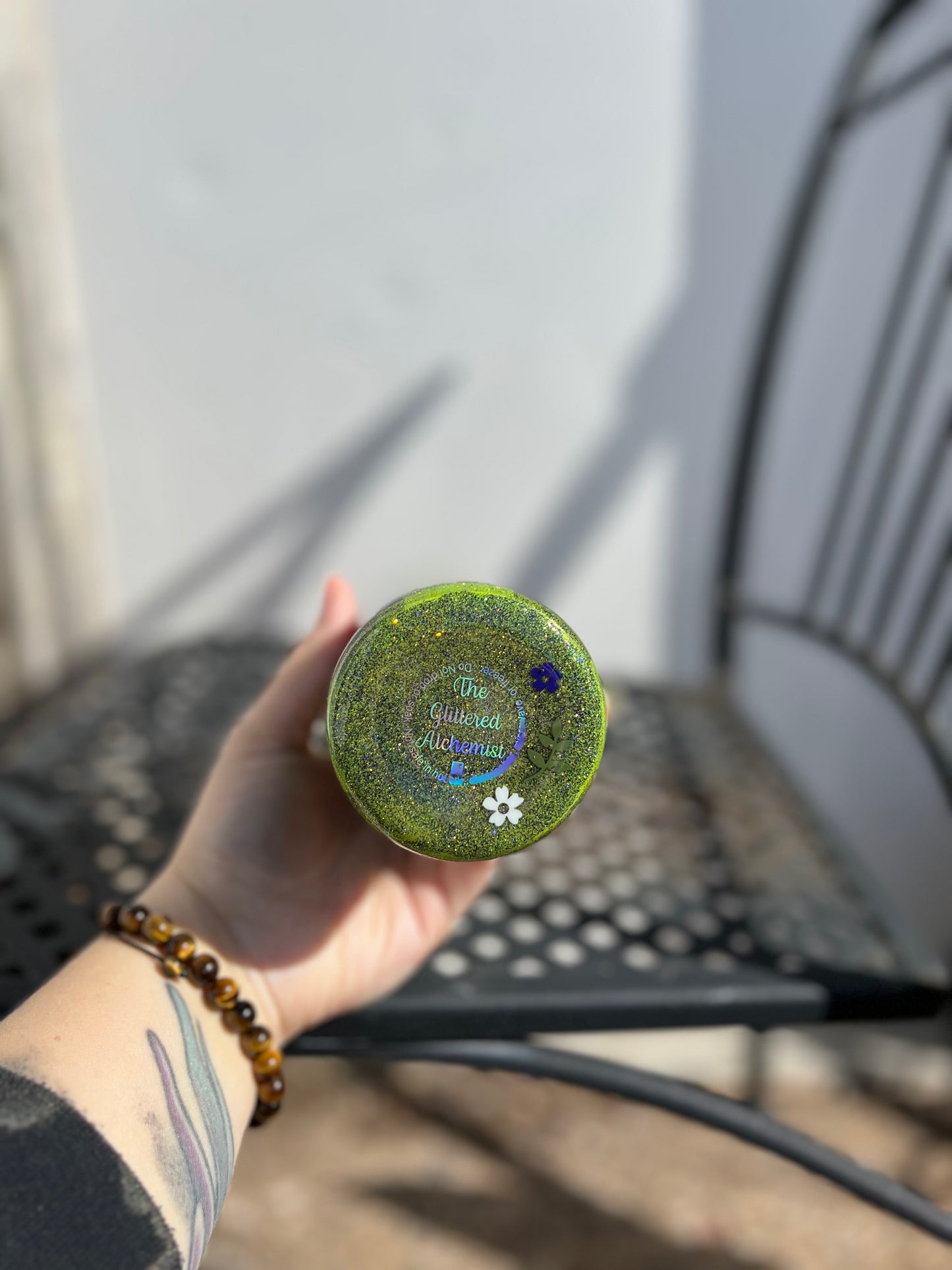 Plaid Spring Butterfly Tumbler