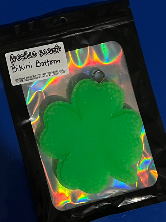 *Unfinished* 4 Leaf Clover Car Freshie (Bikini Bottom Scent)