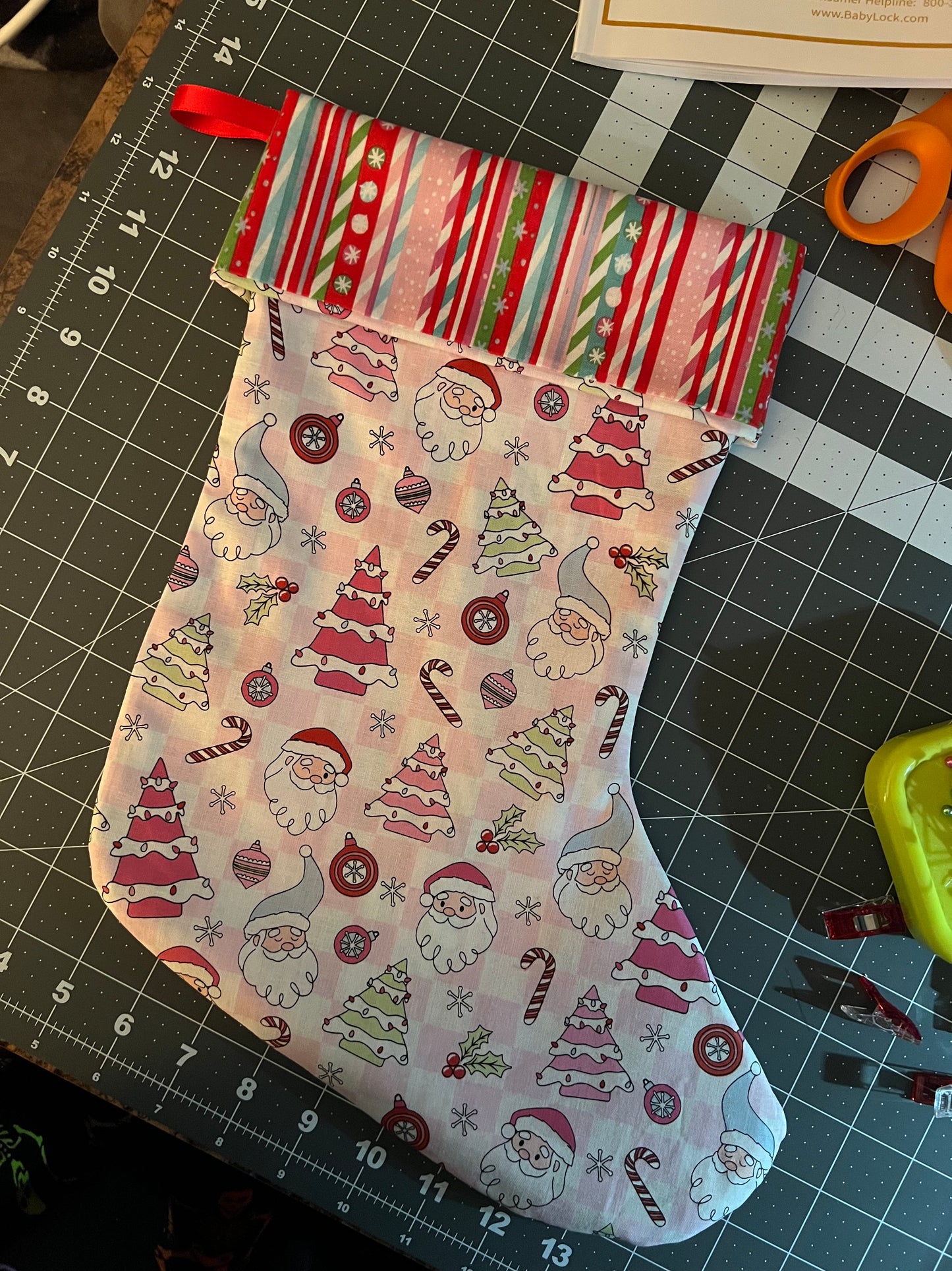 Pastel Christmas Stocking