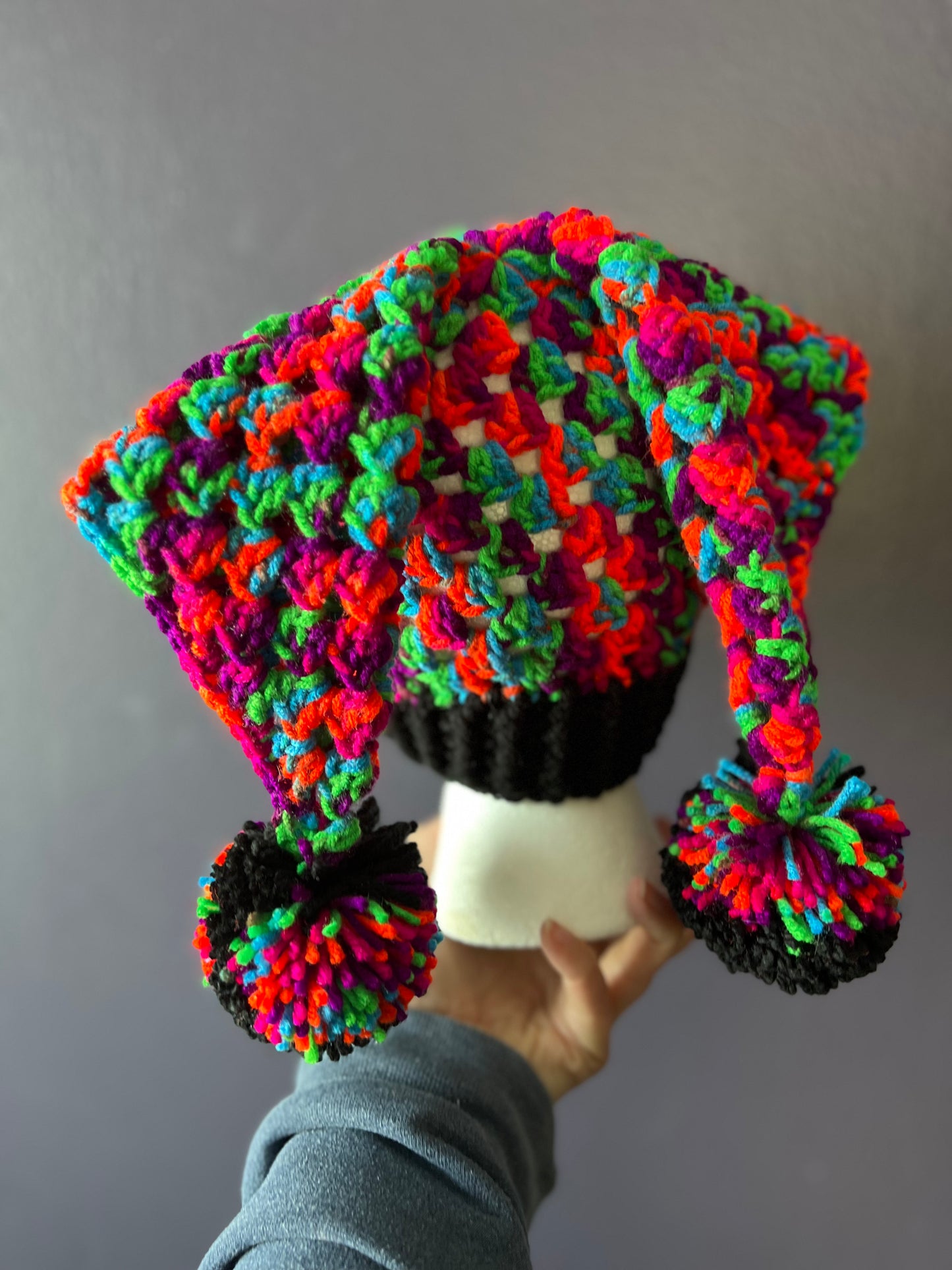 Crochet Jester Hat