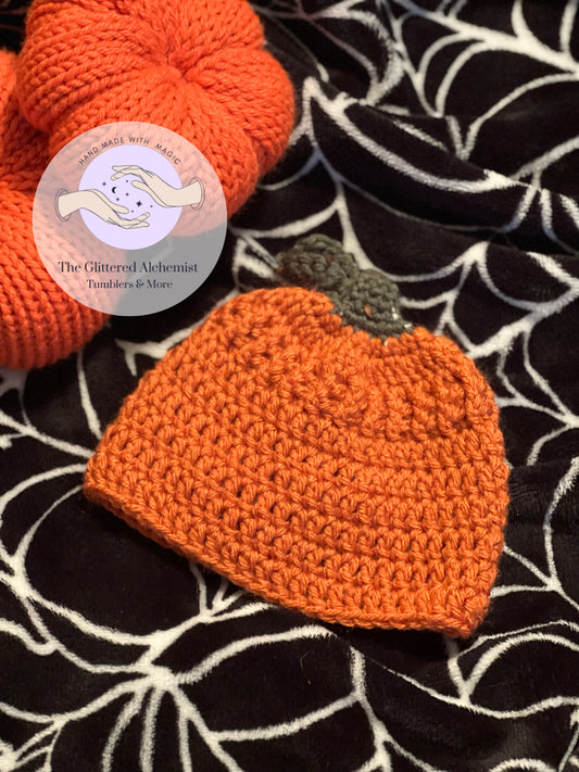 Newborn Crochet Pumpkin Hat