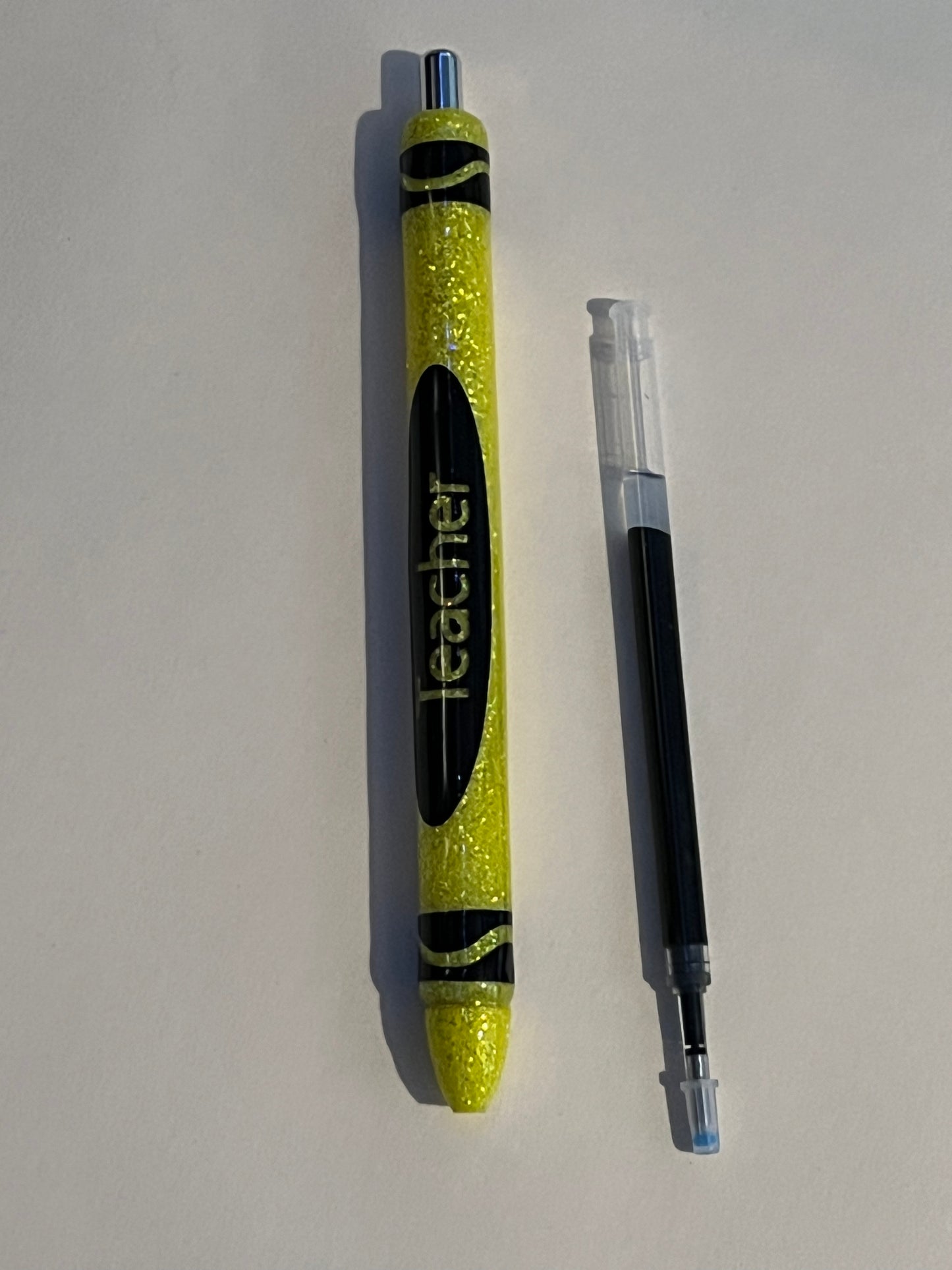 Yellow Teacher “Crayon” Gel Pen