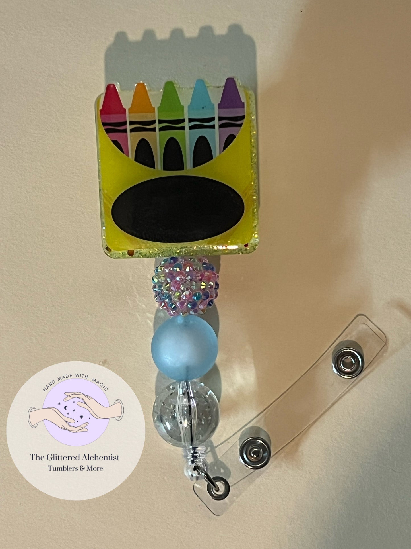 Crayon Box Badge Reel