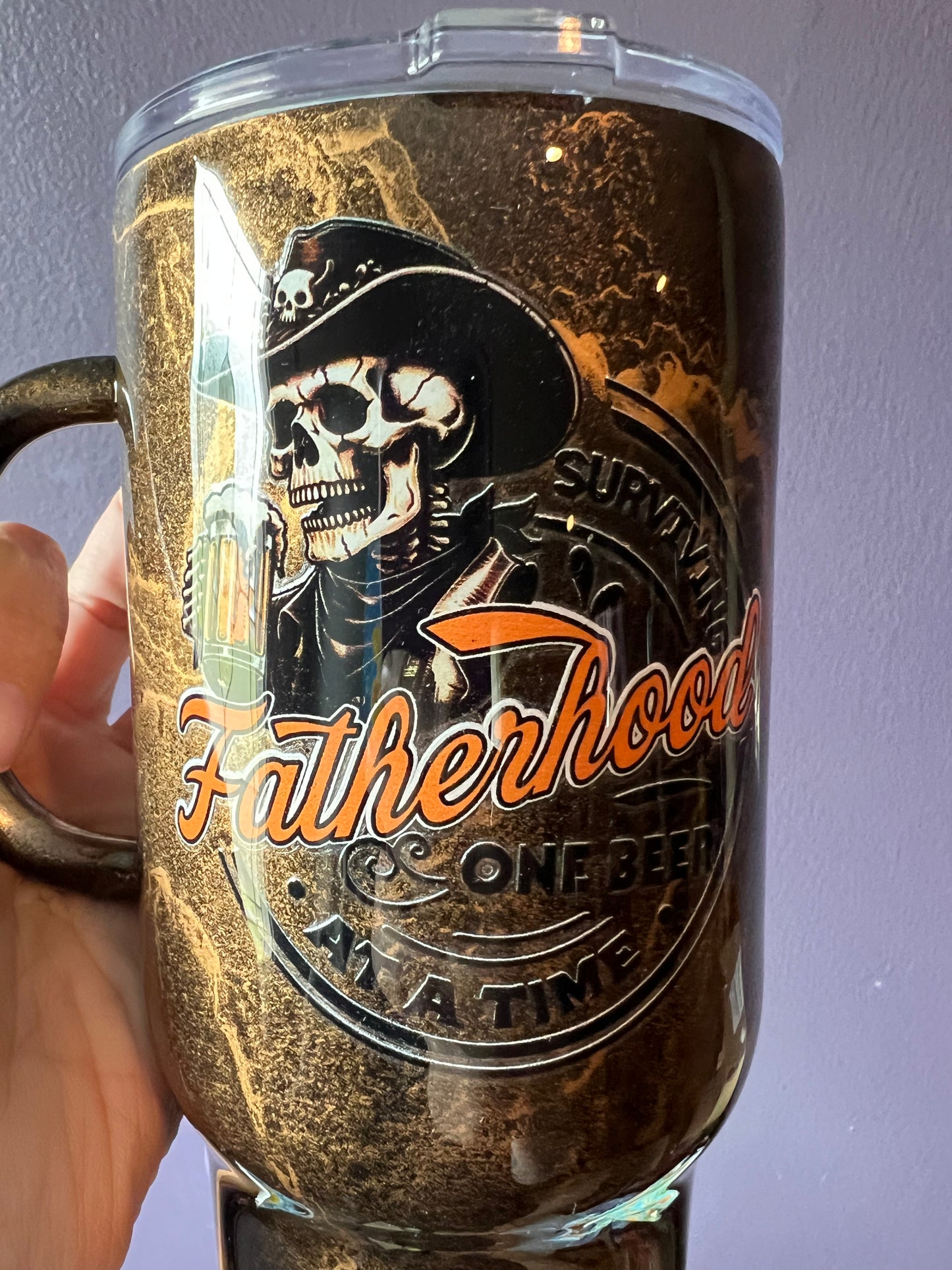 24oz Handle Fatherhood Tumbler