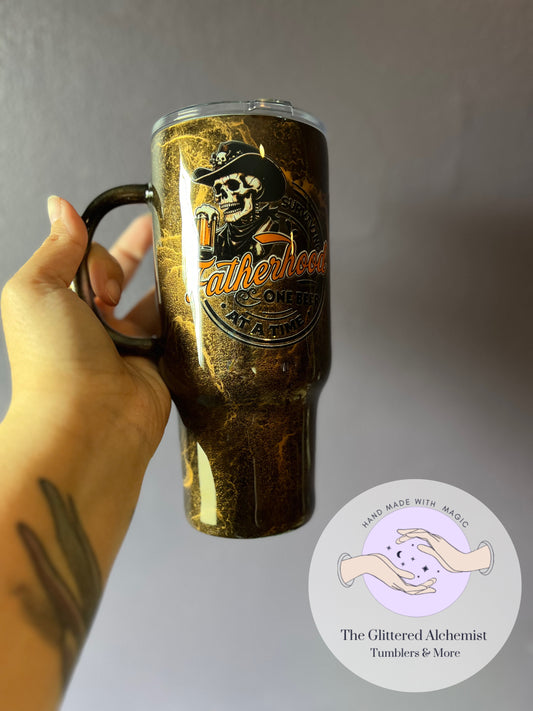 24oz Handle Fatherhood Tumbler